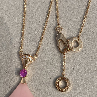 [CharmAmor]DREAM NECKLACE PINK OPAL