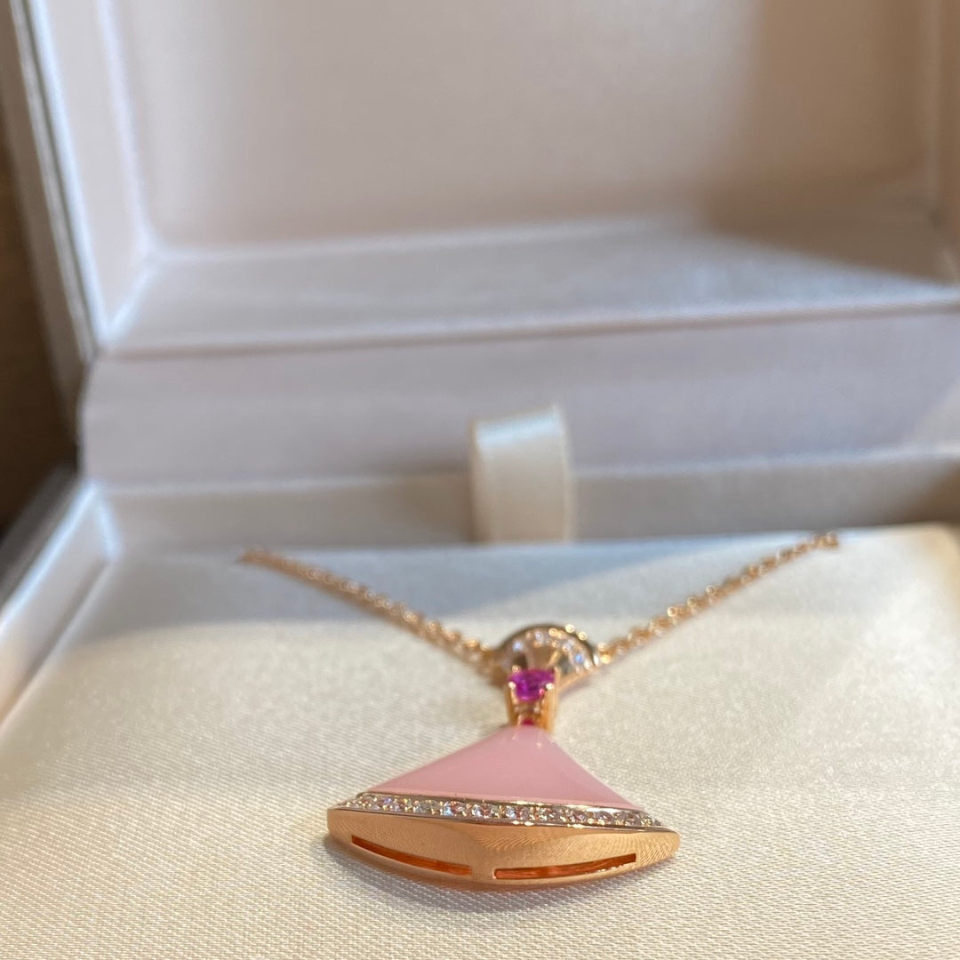 [CharmAmor]DREAM NECKLACE PINK OPAL