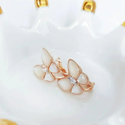 [CharmAmor]BUTTERFLY MOP DIAMOND EARRINGS