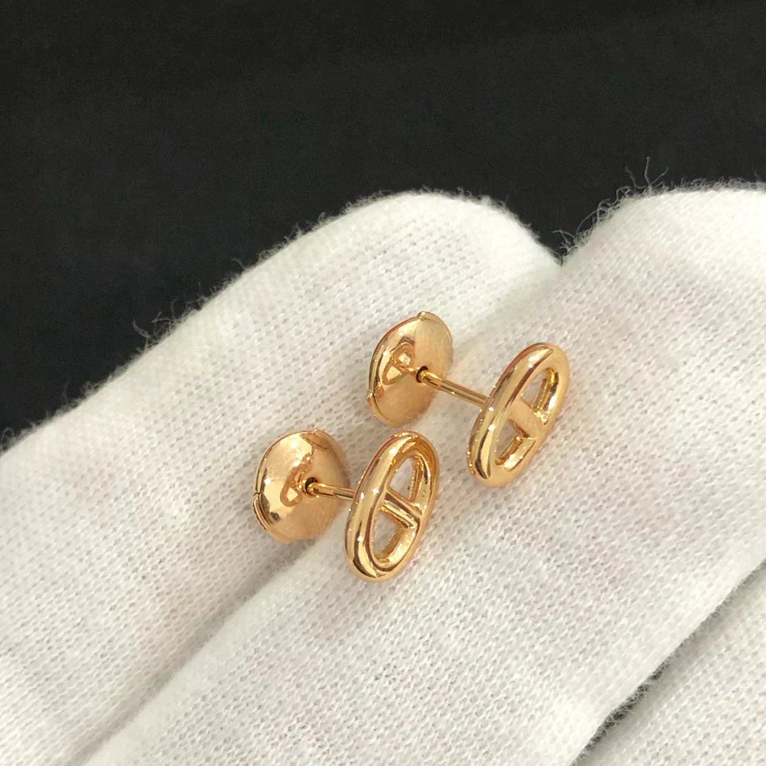 [CharmAmor]CHAINE SMALL EARRINGS GOLD AND SILVER