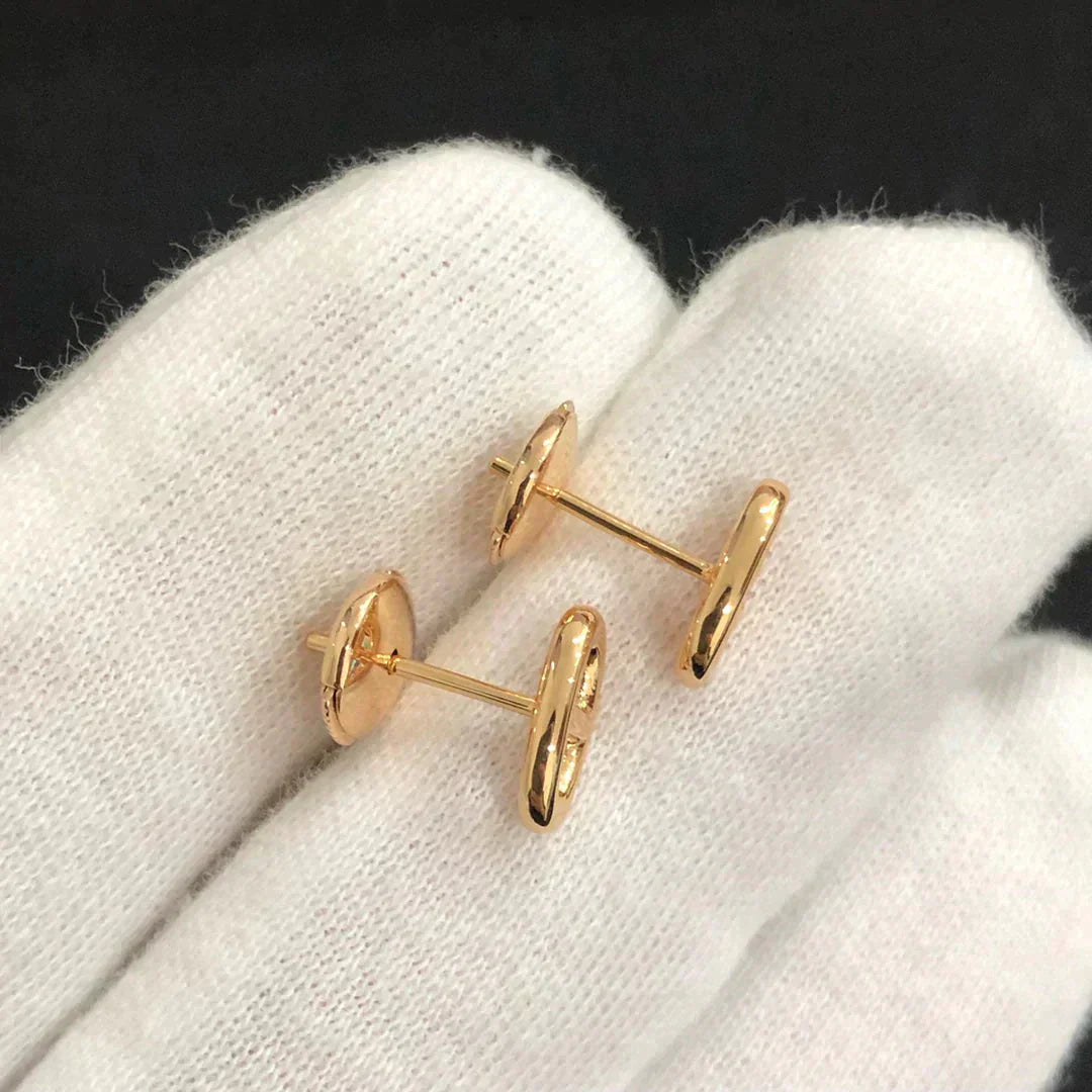 [CharmAmor]CHAINE SMALL EARRINGS GOLD AND SILVER