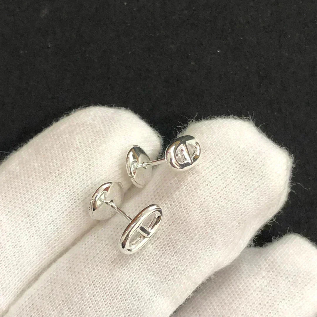 [CharmAmor]CHAINE SMALL EARRINGS GOLD AND SILVER