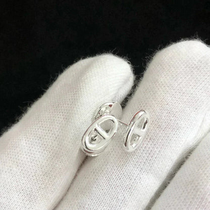 [CharmAmor]CHAINE SMALL EARRINGS GOLD AND SILVER