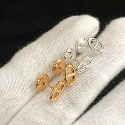 [CharmAmor]CHAINE SMALL EARRINGS GOLD AND SILVER