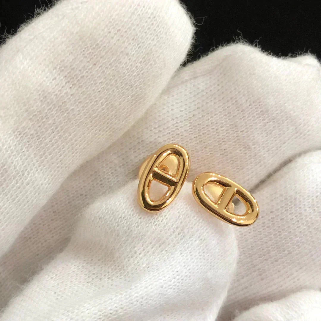 [CharmAmor]CHAINE SMALL EARRINGS GOLD AND SILVER