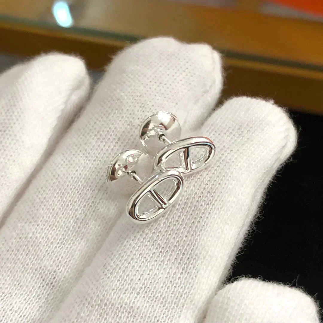 [CharmAmor]CHAINE SMALL EARRINGS GOLD AND SILVER