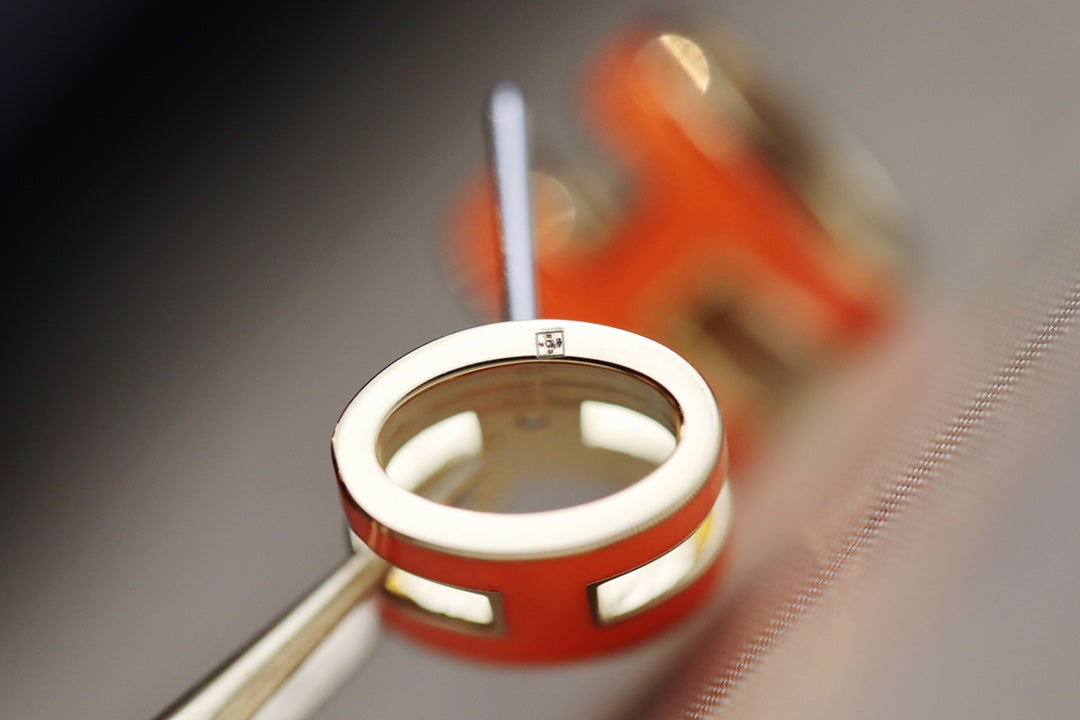 [CharmAmor]MINI POP H EARRINGS ORANGE