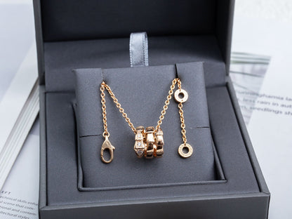 [CharmAmor]SERPENTI PINK GOLD NECKLACE DIAMOND