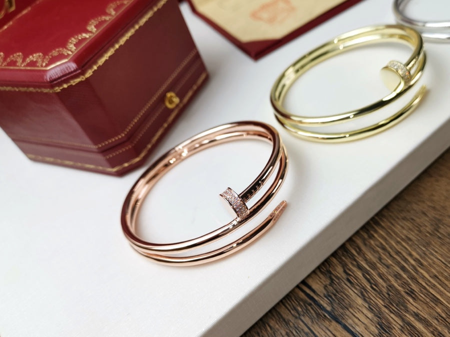 [CharmAmor]JUSTE BRACELET 3.5MM DOUBLE ROW DIAMOND