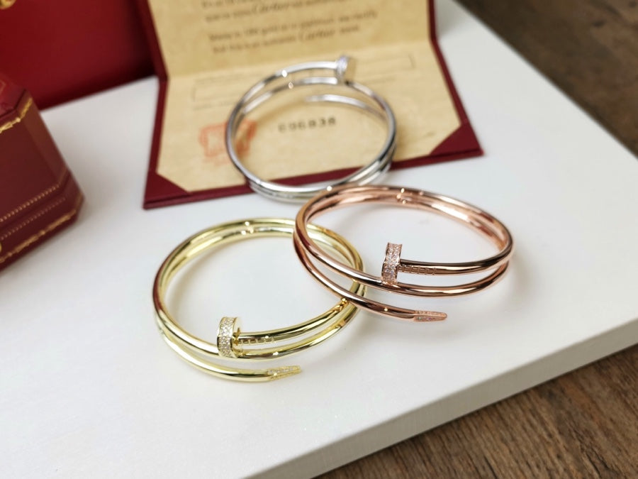 [CharmAmor]JUSTE BRACELET 3.5MM DOUBLE ROW DIAMOND