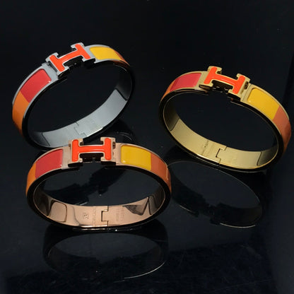 [CharmAmor]H BRACELET ORANGE RAINBOW CERAMIC