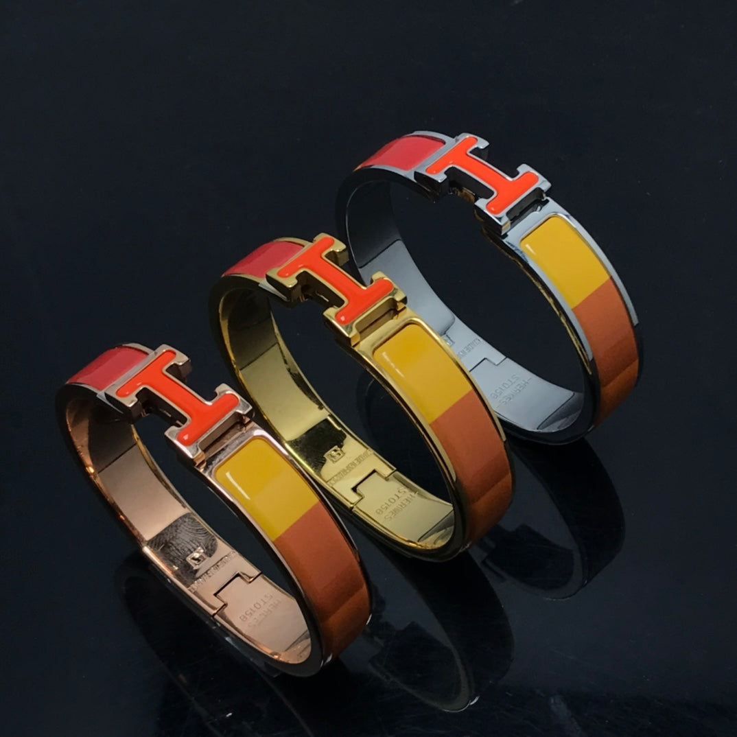 [CharmAmor]H BRACELET ORANGE RAINBOW CERAMIC