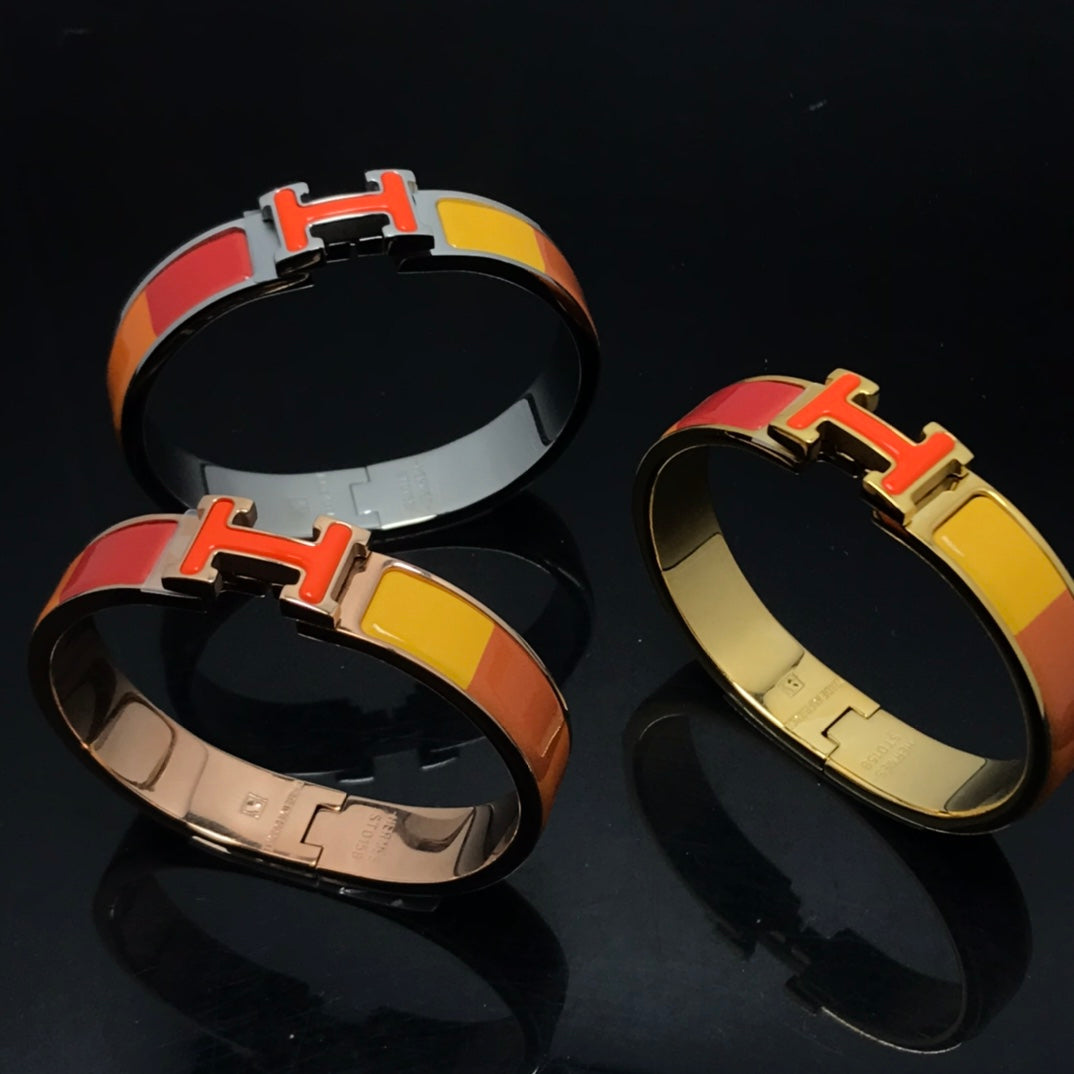 [CharmAmor]H BRACELET ORANGE RAINBOW CERAMIC