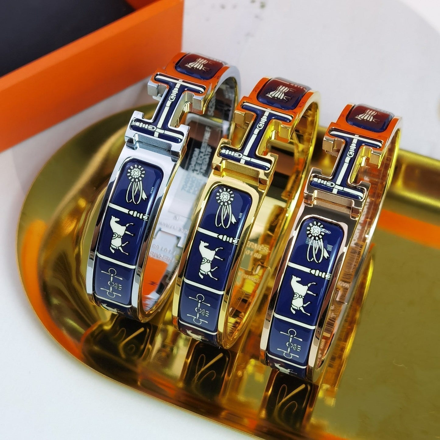 [CharmAmor]H COUVERTURES DARK BLUE BRACELET