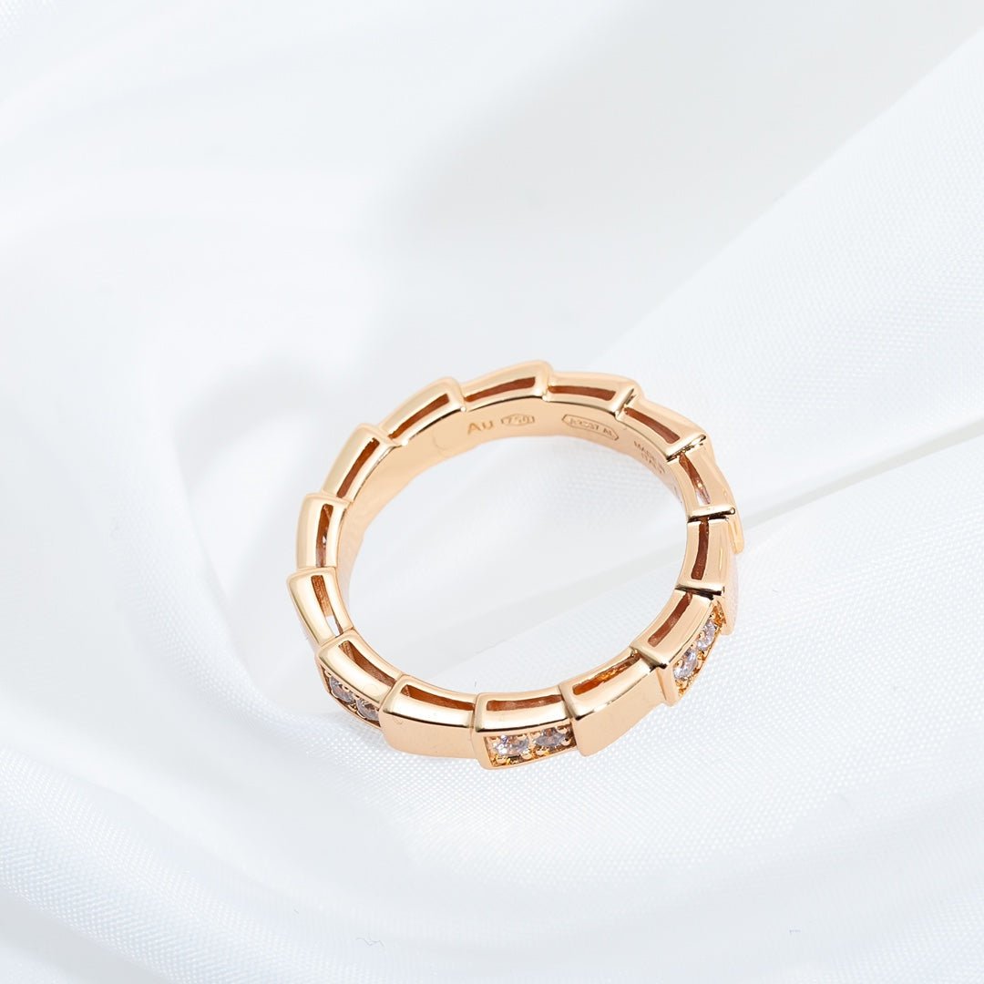 [CharmAmor]SERPENTI RING PINK GOLD  3MM