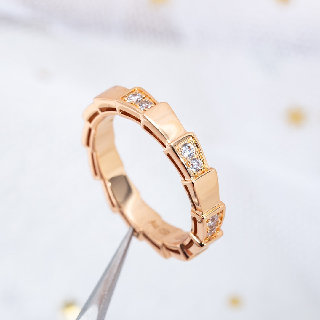 [CharmAmor]SERPENTI RING PINK GOLD  3MM