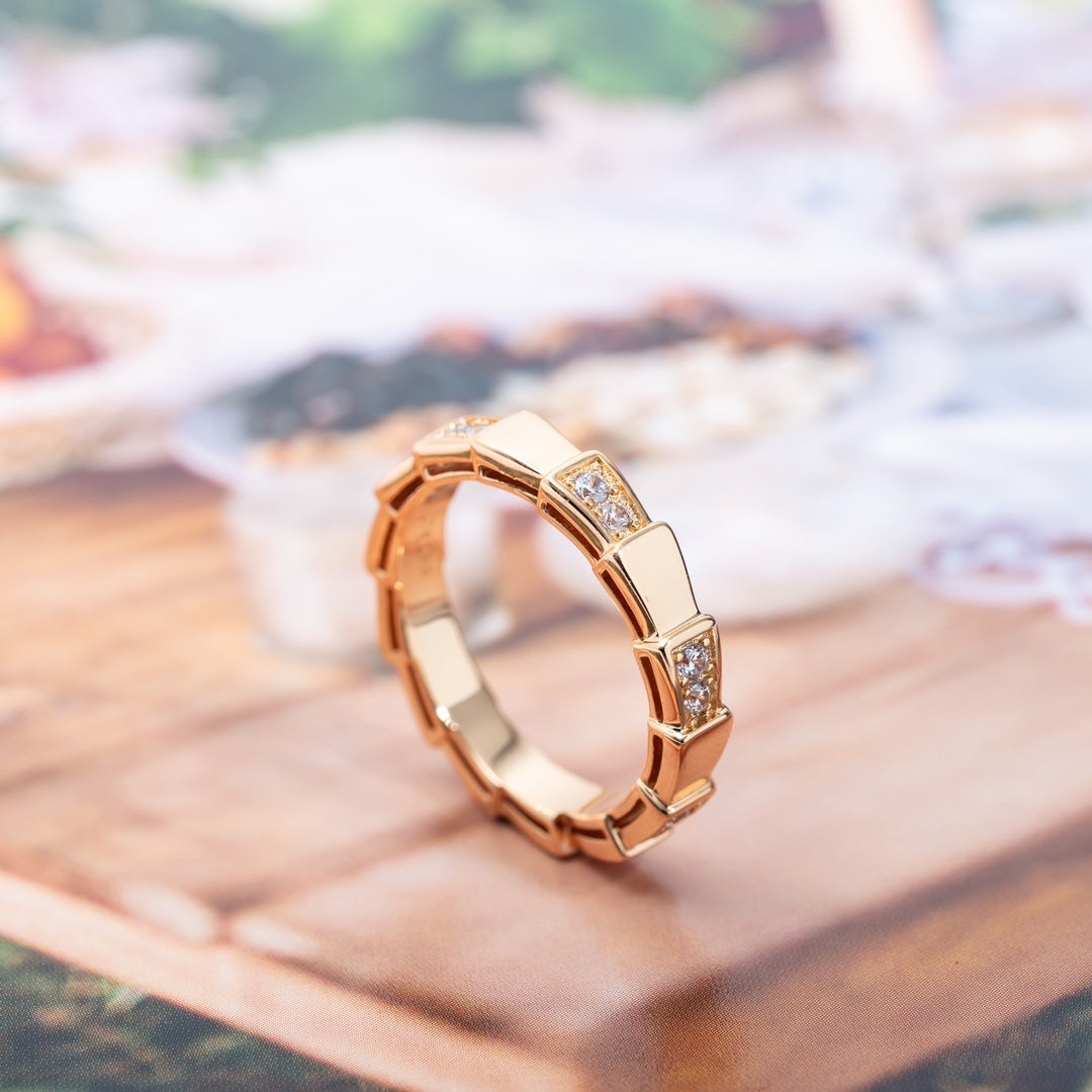 [CharmAmor]SERPENTI RING PINK GOLD  3MM