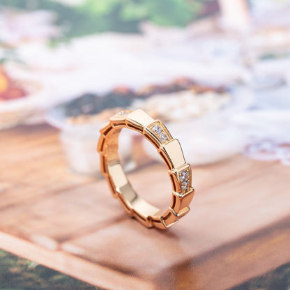 [CharmAmor]SERPENTI RING PINK GOLD  3MM