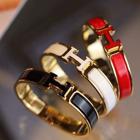 [CharmAmor]H BRACELET 12MM GOLD