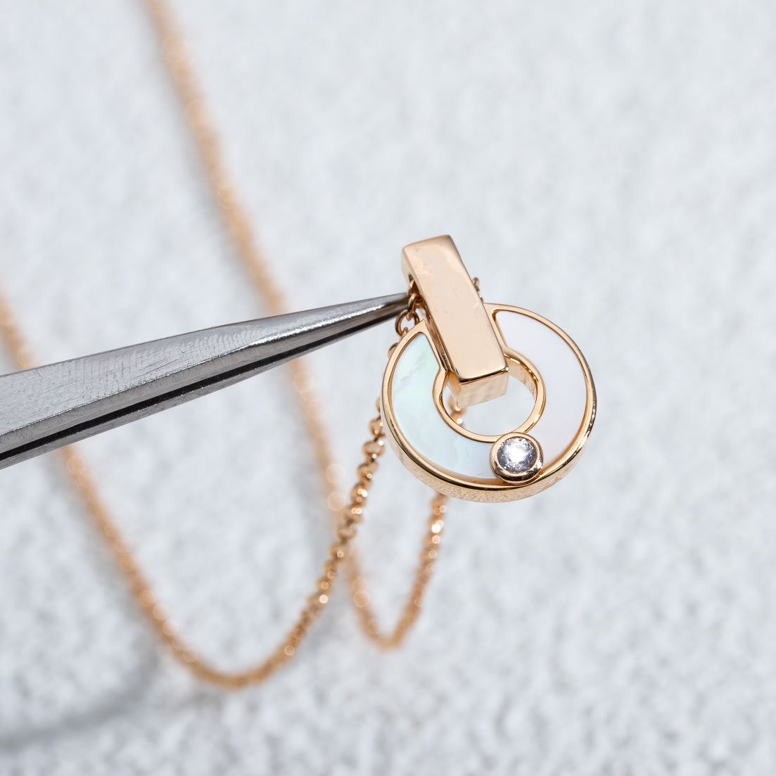 [CharmAmor]GARI NECKLACE PINK GOLD MOP