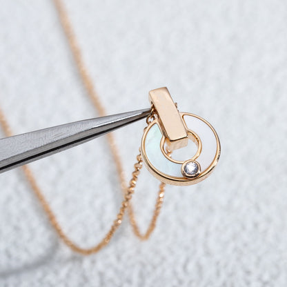 [CharmAmor]GARI NECKLACE PINK GOLD MOP