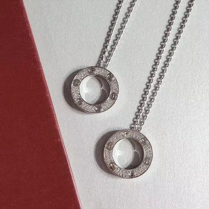 [CharmAmor]LOVE NECKLACE ADJUSTABLE SILVER