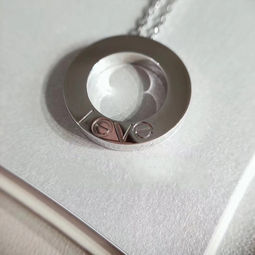 [CharmAmor]LOVE NECKLACE ADJUSTABLE SILVER