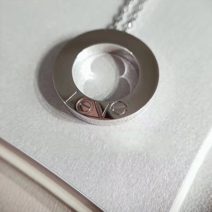 [CharmAmor]LOVE NECKLACE ADJUSTABLE SILVER