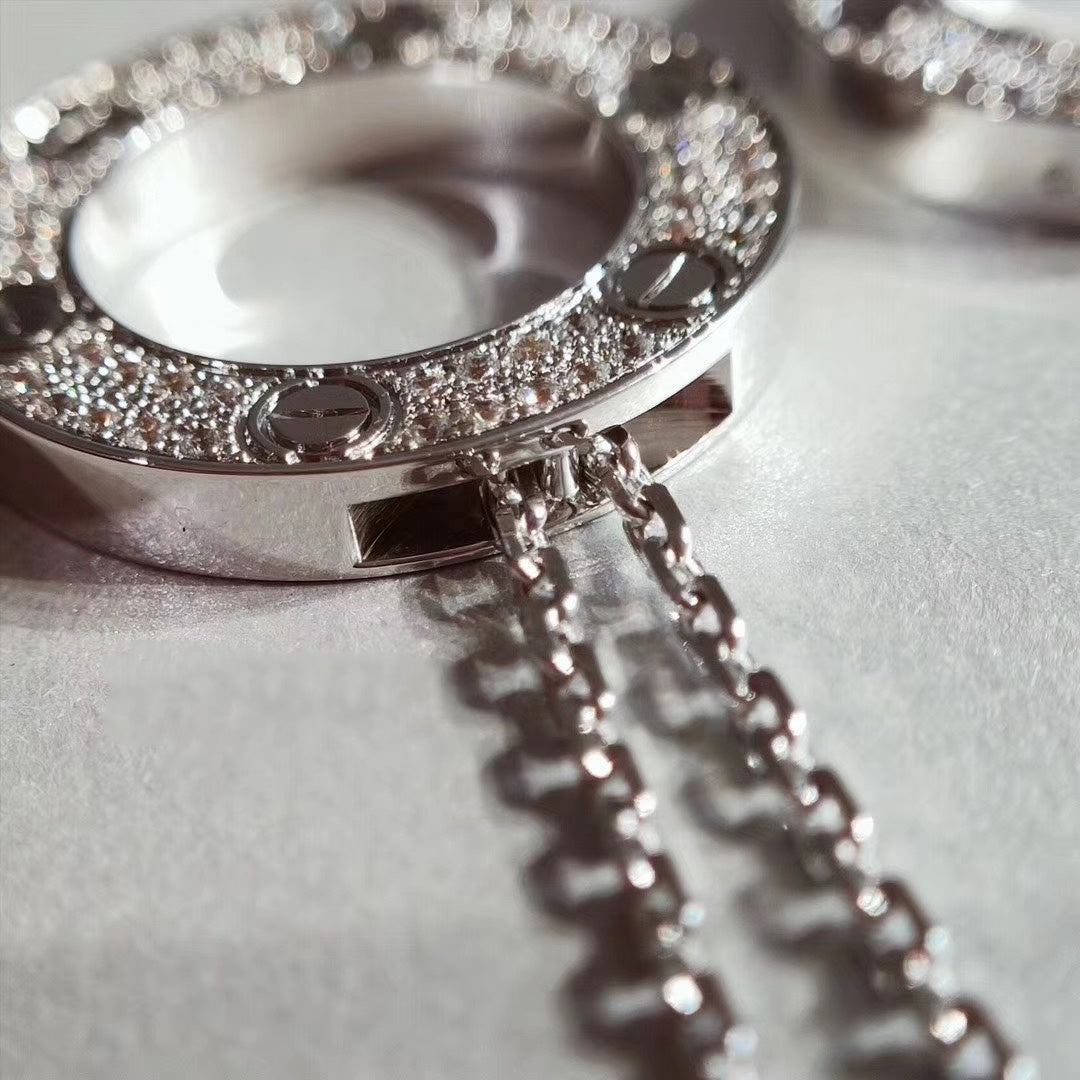 [CharmAmor]LOVE NECKLACE ADJUSTABLE SILVER