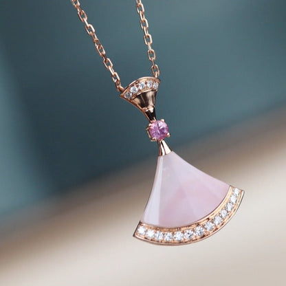 [CharmAmor]DREAM NECKLACE PINK MOP DIAMOND