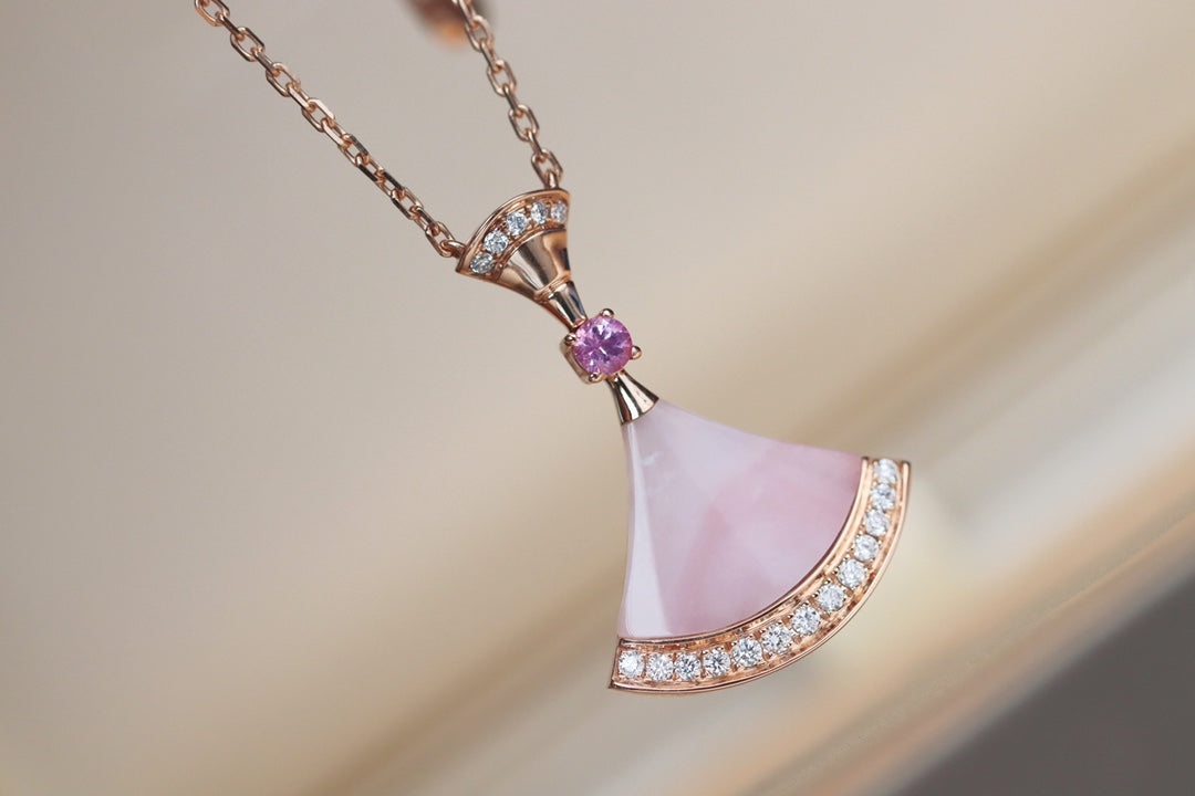 [CharmAmor]DREAM NECKLACE PINK MOP DIAMOND