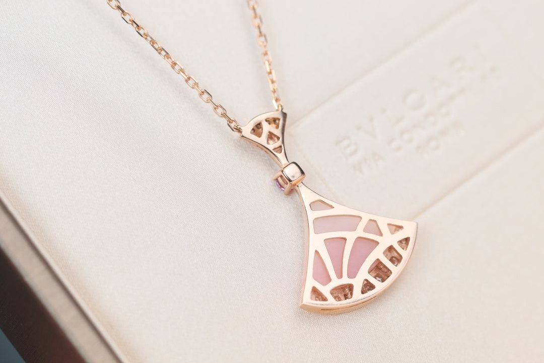 [CharmAmor]DREAM NECKLACE PINK MOP DIAMOND