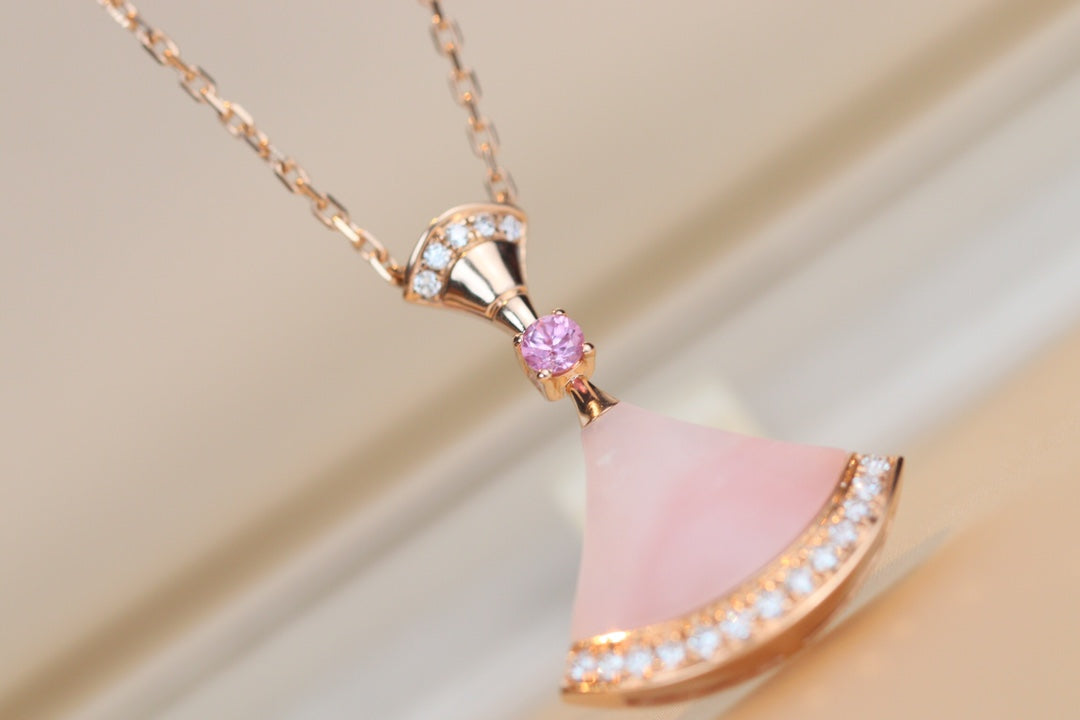 [CharmAmor]DREAM NECKLACE PINK MOP DIAMOND