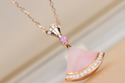 [CharmAmor]DREAM NECKLACE PINK MOP DIAMOND