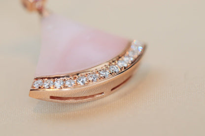 [CharmAmor]DREAM NECKLACE PINK MOP DIAMOND