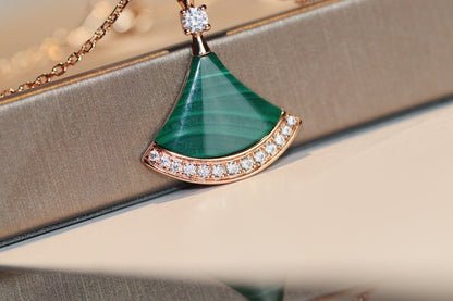 [CharmAmor]DREAM NECKLACE MALACHITE DIAMOND