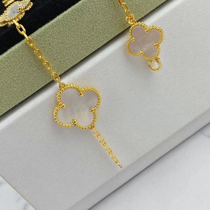 [CharmAmor]MAGIC CLOVER MOP GOLD BRACELET 5 MOTIFS