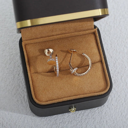 [CharmAmor]JUSTE FULL DIAMOND SMALL EARRINGS