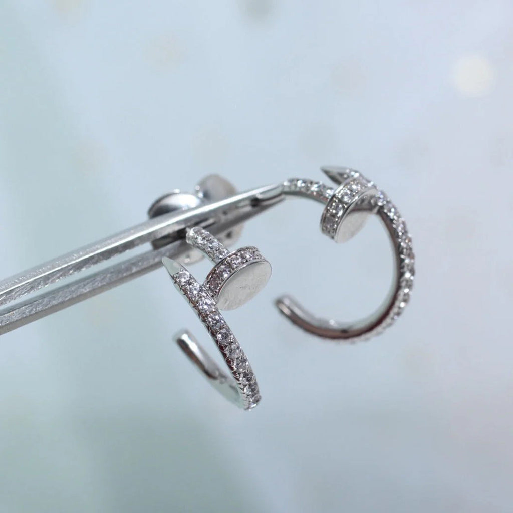 [CharmAmor]JUSTE FULL DIAMOND SMALL EARRINGS