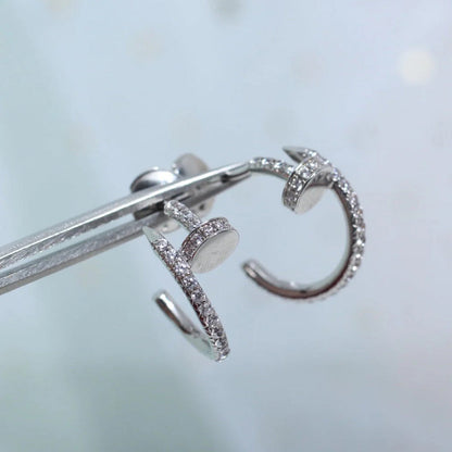 [CharmAmor]JUSTE FULL DIAMOND SMALL EARRINGS