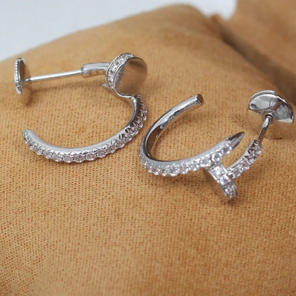 [CharmAmor]JUSTE FULL DIAMOND SMALL EARRINGS