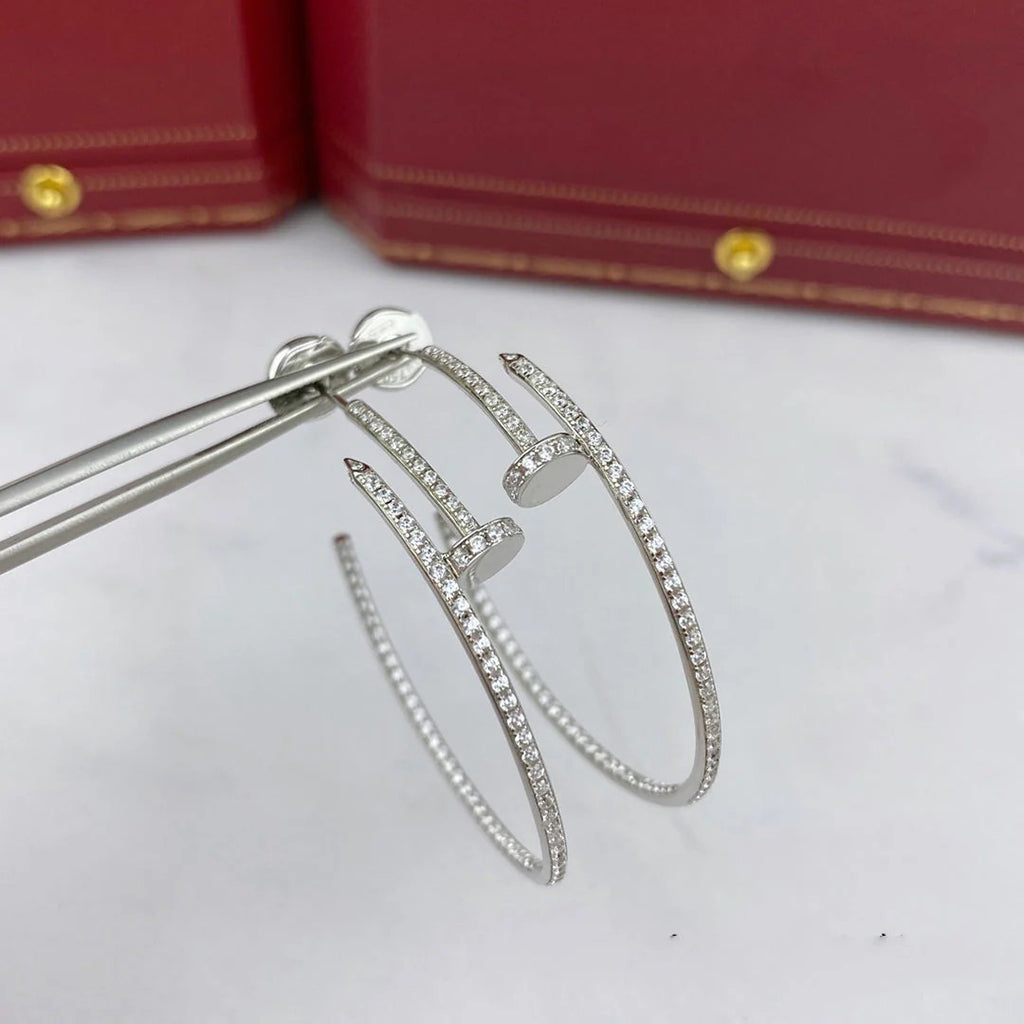 [CharmAmor]JUSTE FULL DIAMOND LARGE EARRINGS