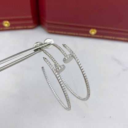 [CharmAmor]JUSTE FULL DIAMOND LARGE EARRINGS