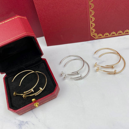 [CharmAmor]JUSTE EARRINGS FULL DIAMONDS 1.8MM