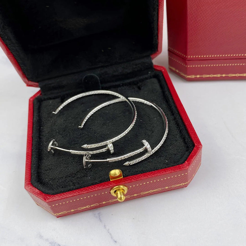 [CharmAmor]JUSTE FULL DIAMOND LARGE EARRINGS