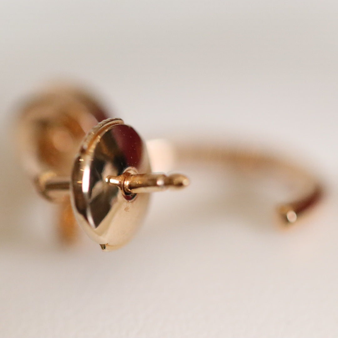 [CharmAmor]JUSTE EARRINGS PINK GOLD