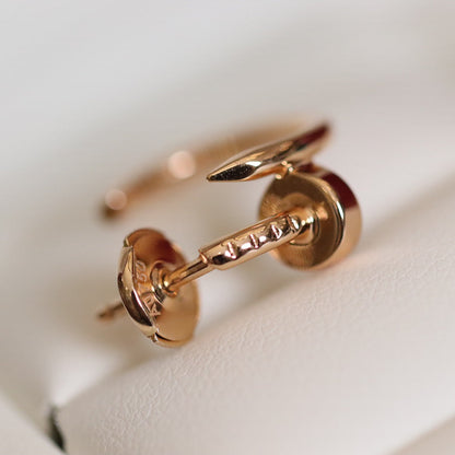 [CharmAmor]JUSTE EARRINGS PINK GOLD