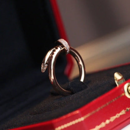 [CharmAmor]JUSTE RING 2.65MM PINK GOLD DIAMOND