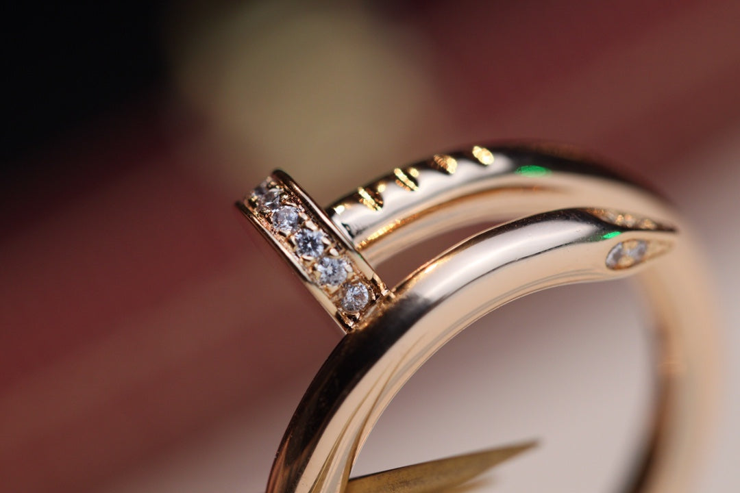 [CharmAmor]JUSTE RING 2.65MM PINK GOLD DIAMOND