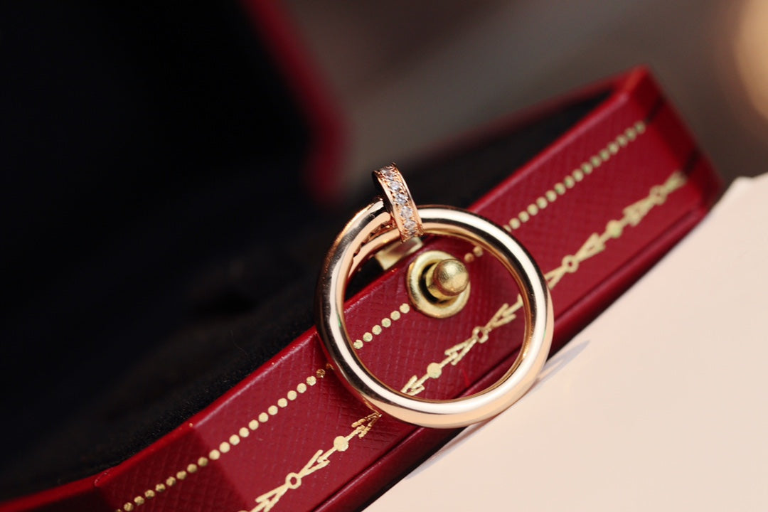[CharmAmor]JUSTE RING 2.65MM PINK GOLD DIAMOND